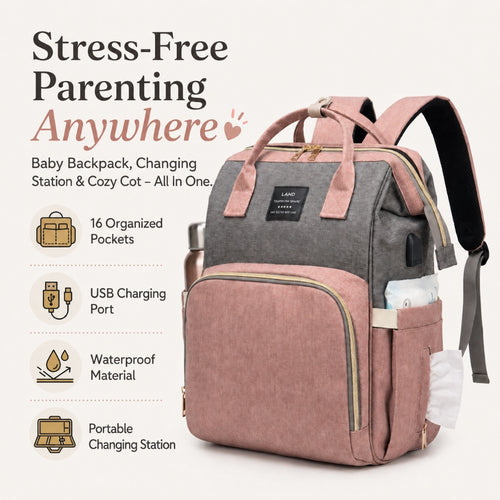 NurturePack™ Convertible Diaper Backpack