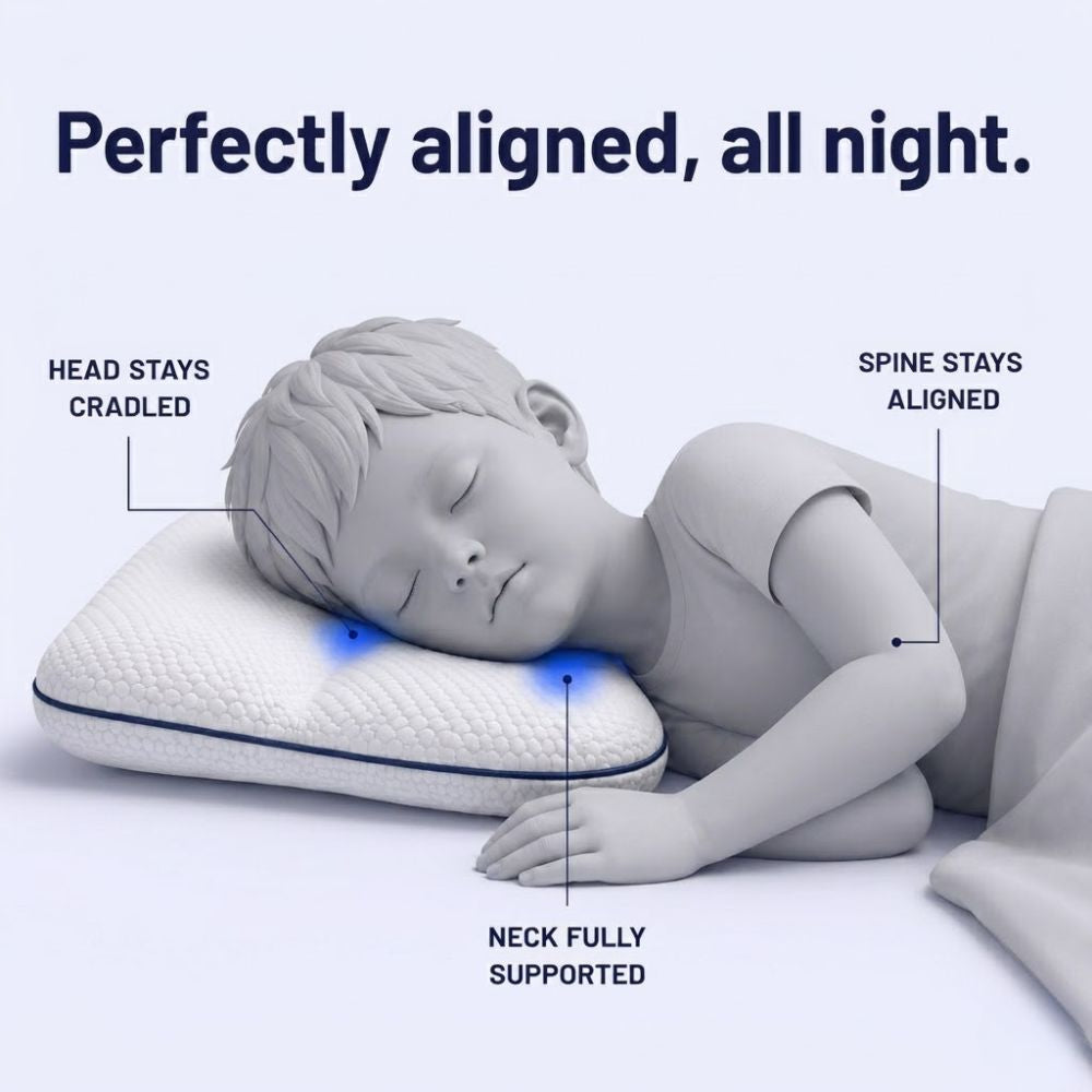 Gravix KidsPosture ergonomic memory foam pillow for children