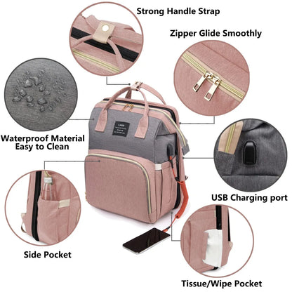 NurturePack™ Convertible Diaper Backpack
