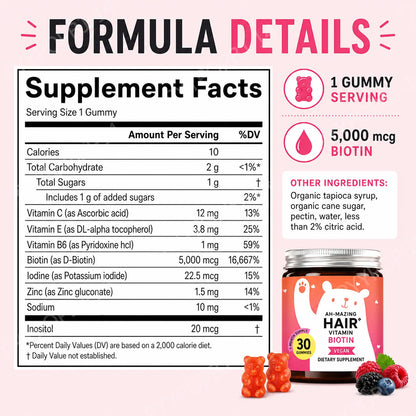Biotin Hair Support Gummies