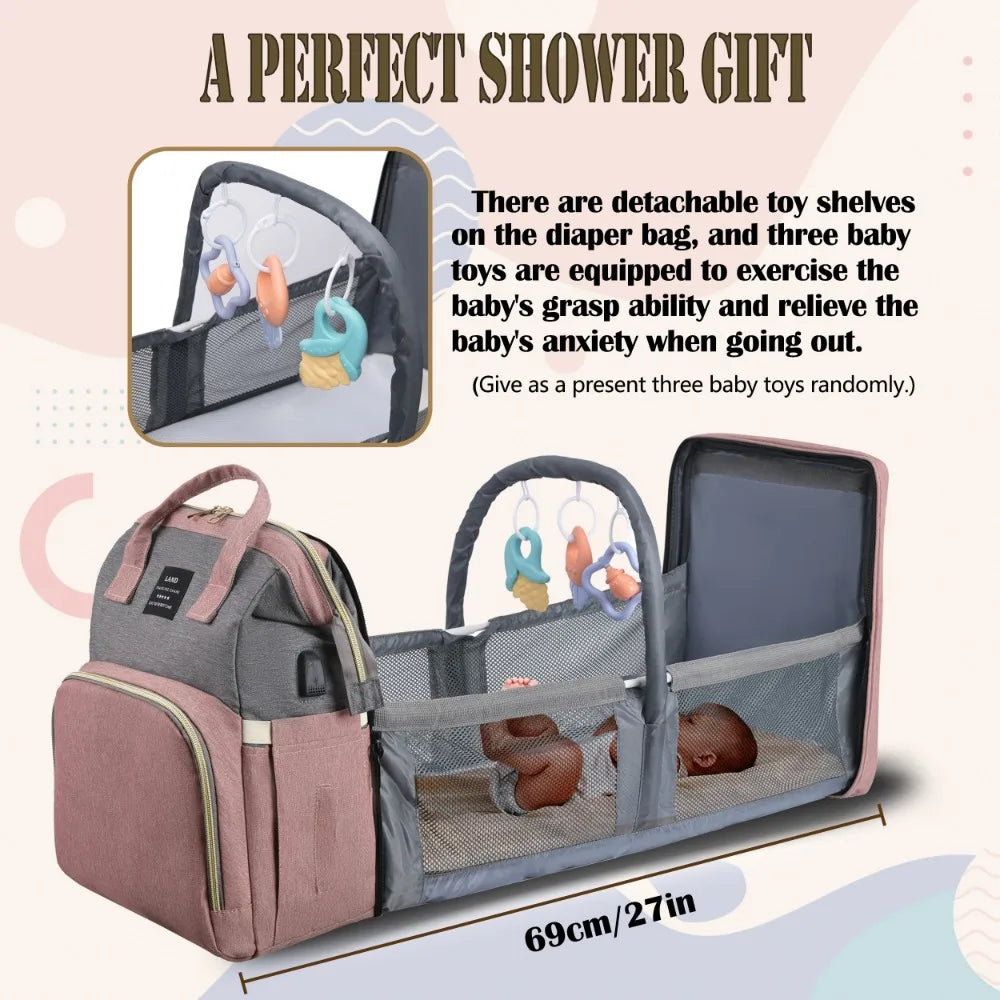 NurturePack™ Convertible Diaper Backpack